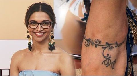 Deepika Padukone Tattoo on Ankle