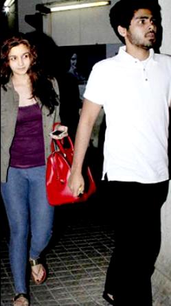 Alia Bhatt with Ali Dadarkar