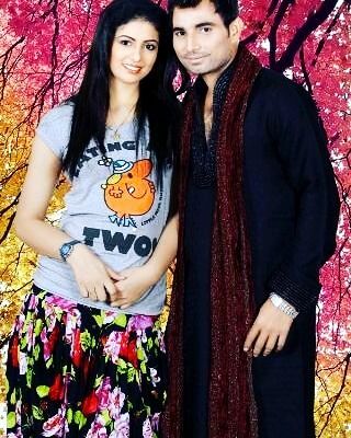 Hasin Jahan with Mohammed Shami