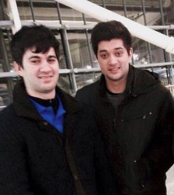 Karan Deol (left) and Rajveer Deol (right)