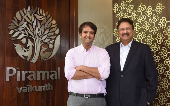 Ajay Piramal With His Son Anand Piramal
