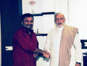 Anand Kumar with Narendra Modi