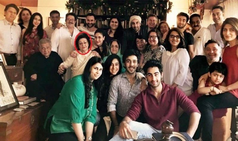 Krishna Kapoor with her family