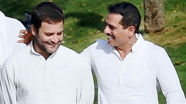 Robert Vadra with Rahul Gandhi