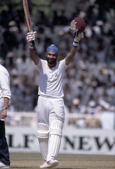 Navjot Singh Sidhu playing for India