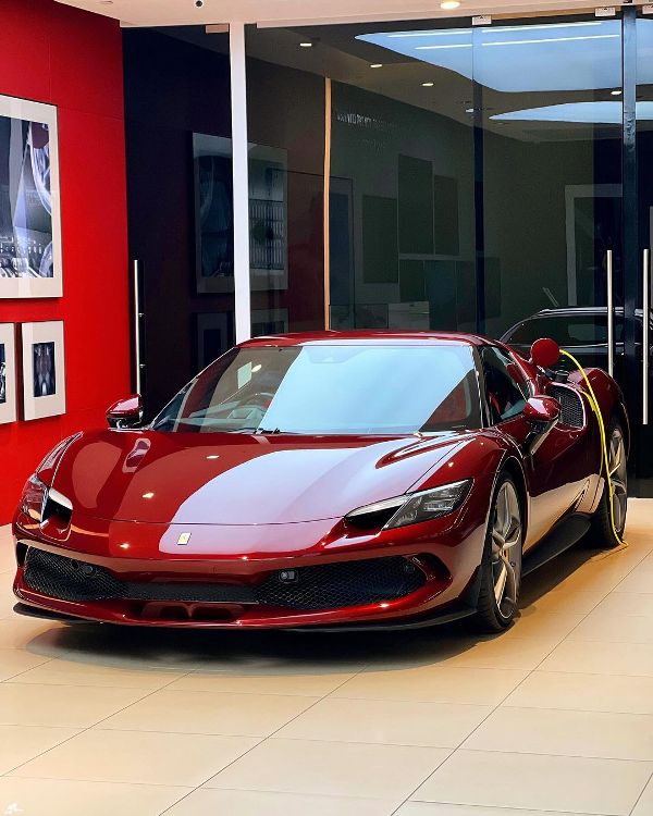 A Ferrari 296 GTB bought by Dulquer Salmaan