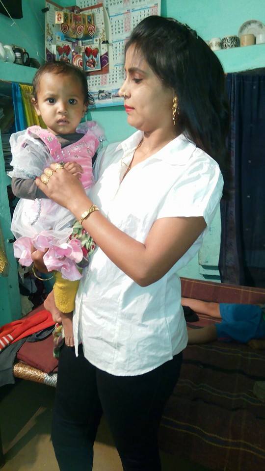 Sushma Nekpur with her daughter