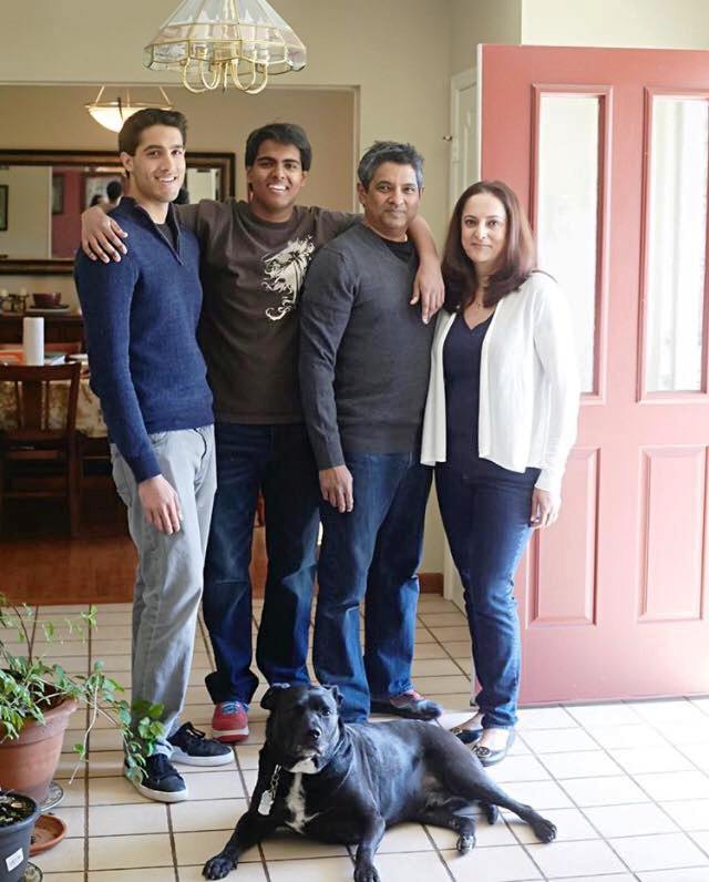 Floyd Cardoz With His Family