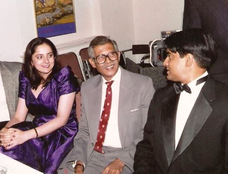 Floyd Cardoz With His Father and Wife