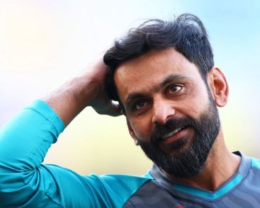 Mohammad Hafeez during a practice session