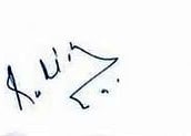 Signature of Ravi Kishan