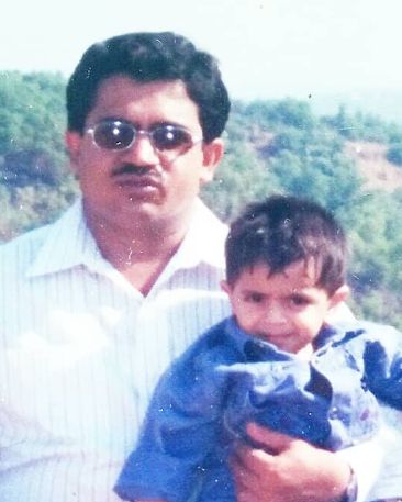 Jay Thakkar with his father