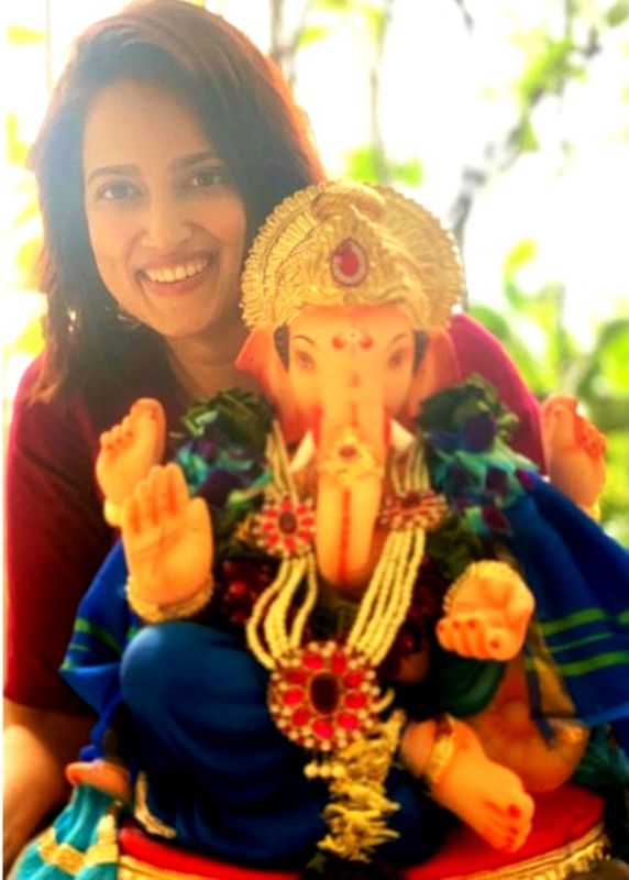 Rucha Inamdar during Ganesh Chaturthi