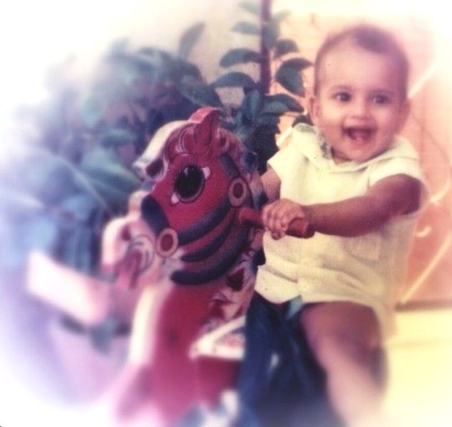 Rucha Inamdar in her childhood