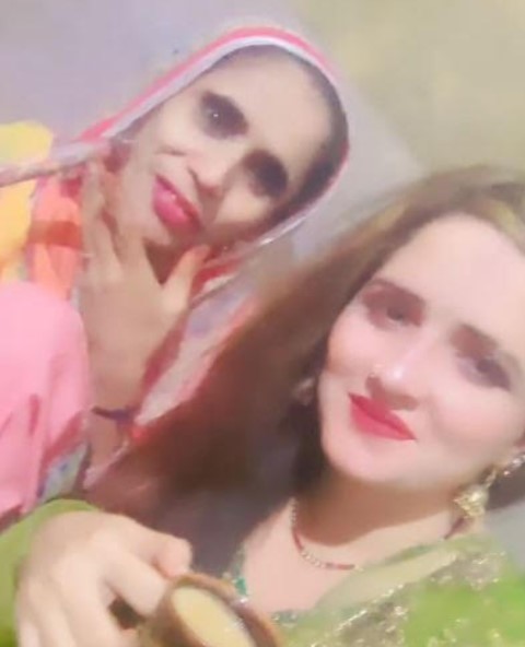 Seema Haider with her mother