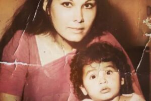 An old picture of Kiran Bhatt and Pooja Bhatt