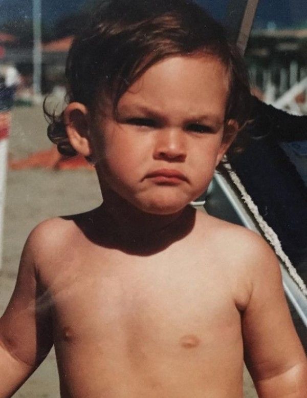 A childhood image of Vittoria Ceretti