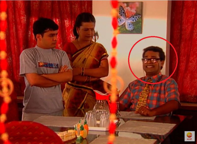 Bharat Jadhav in the television show Sunil Rawat Saheb Bibi Ani Mee