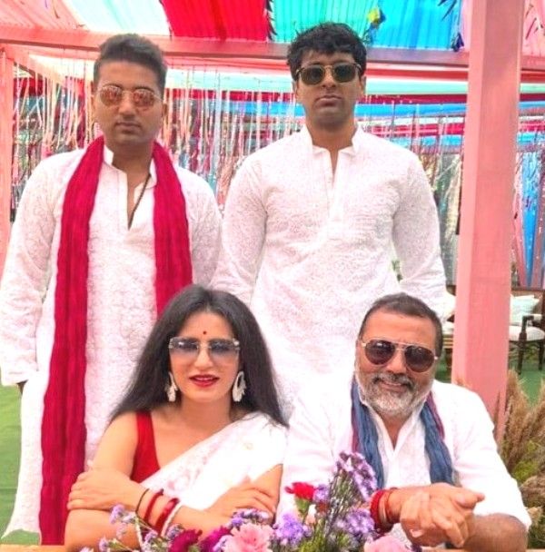 Nishikant Dubey with his family