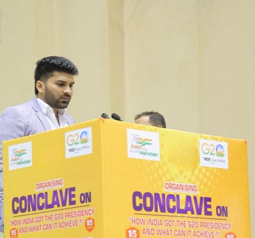 Dr Ahmed Haque participated in the G20 Summit of 2023 as a delegate