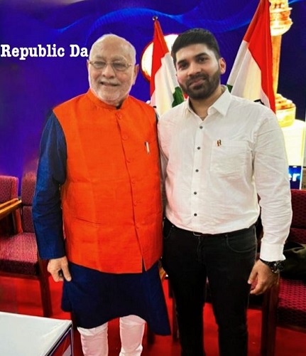 Dr. Ahmed Haque with Prime Minister Narendra Modi Brother Shri Prahlad Modi