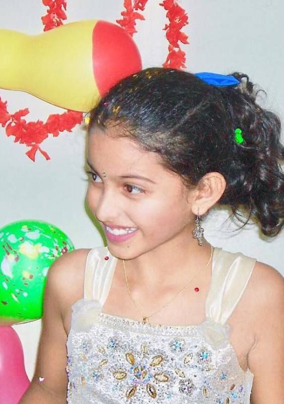 A childhood photograph of Deepika Pilli