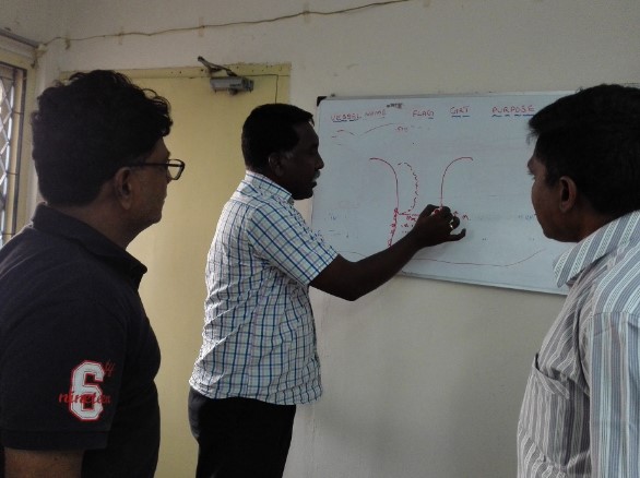 A young Joe D'Cruz while working for a ship management company in Tamil Nadu