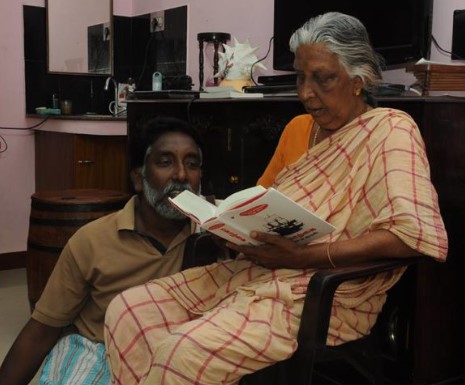 Joe D’Cruz with his mother