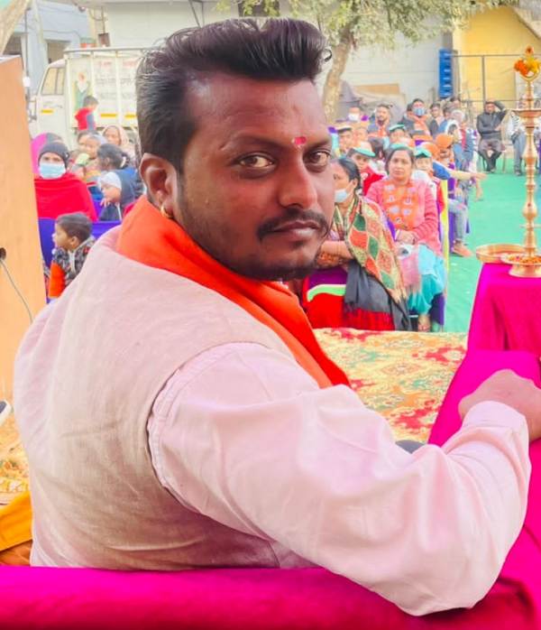 Manoj Sonkar's ear piercing