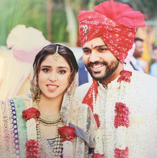 Rohit Sharma's wedding photo