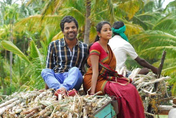 Subiksha Krishnan in a scene from the film Anjada Gandu